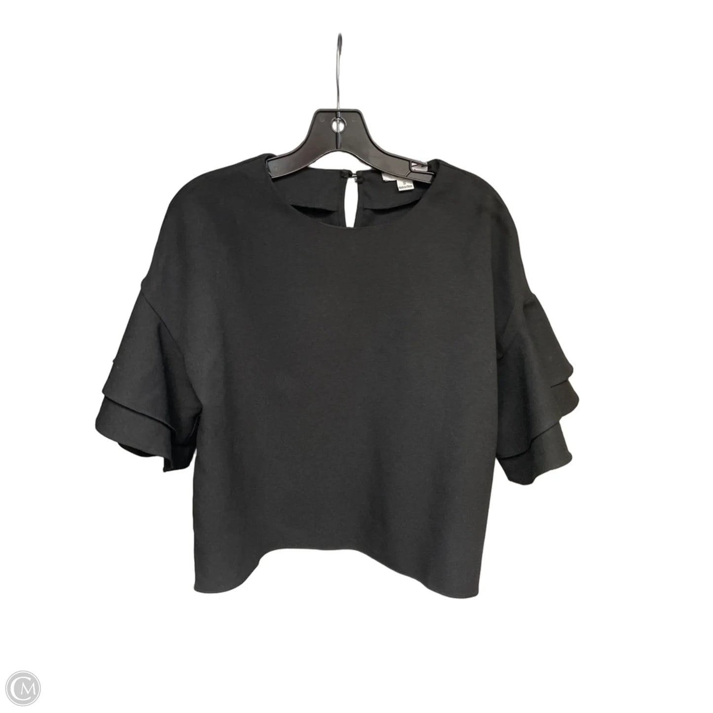 Top Short Sleeve By Favlux In Black, Size: S