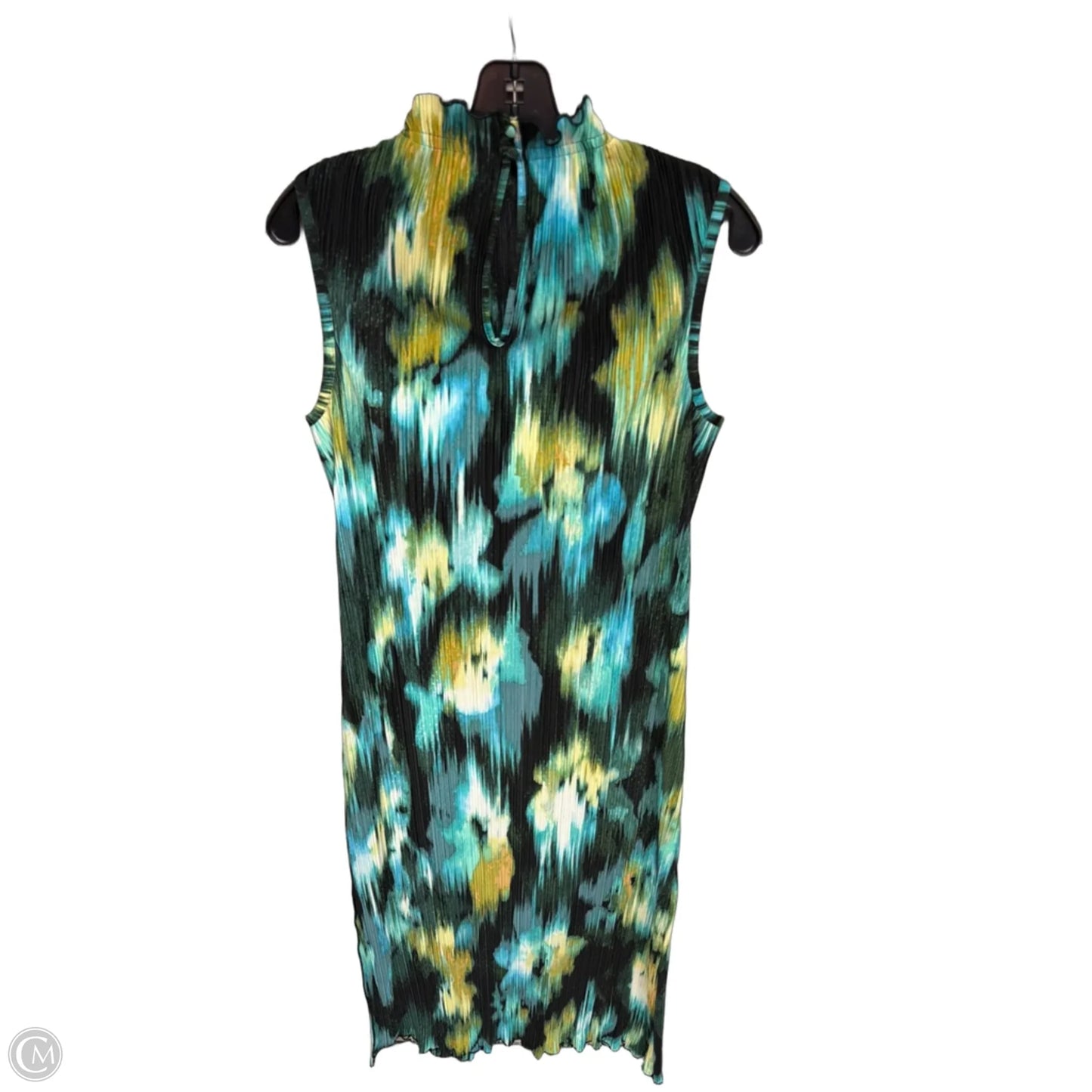 Dress Casual Maxi By Future Collective In Blue & Green, Size: S