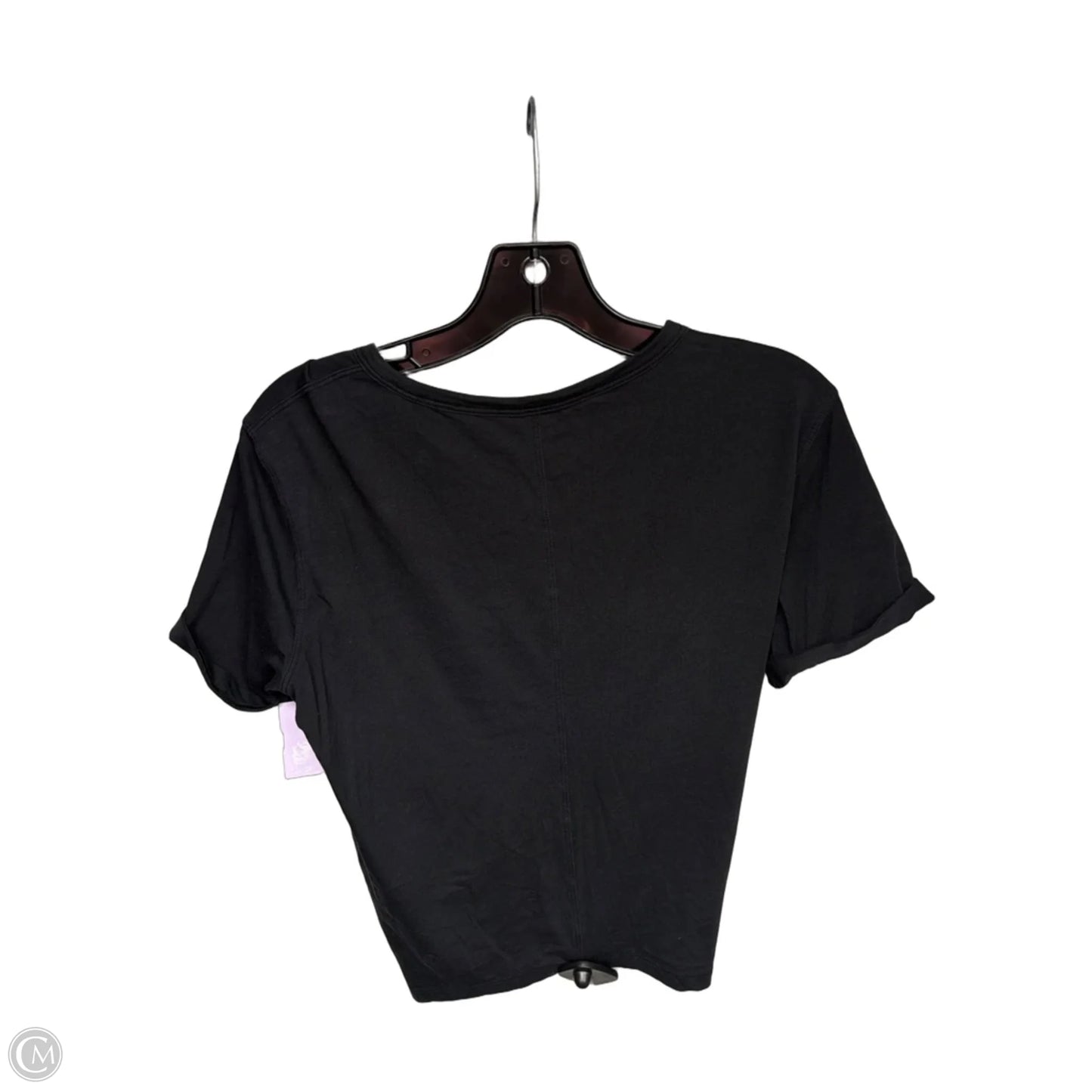Athletic Top Short Sleeve By Lululemon In Black, Size: S