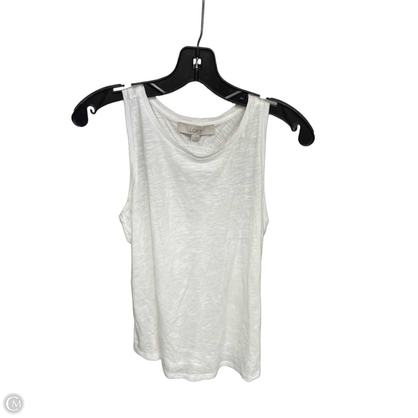Top Sleeveless By Loft In White, Size: S