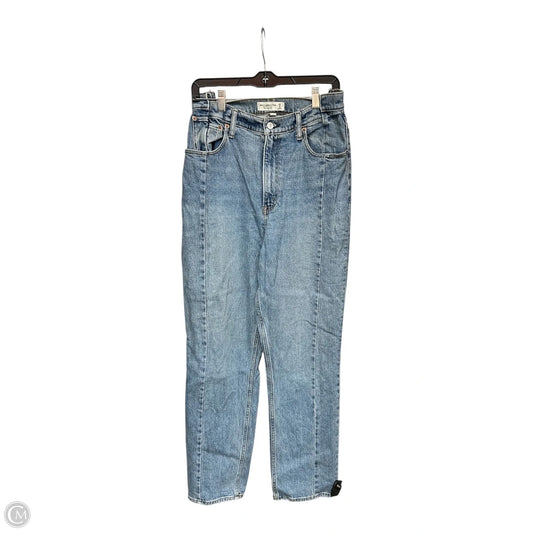 Jeans Straight By Abercrombie And Fitch In Blue Denim, Size: 8