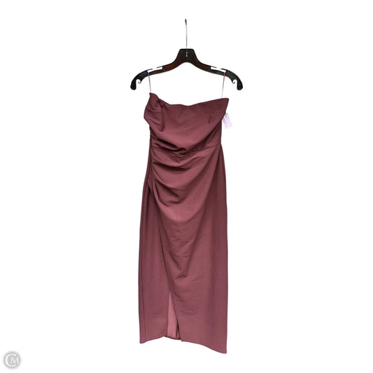 Dress Party Midi By Abercrombie And Fitch In Purple, Size: M