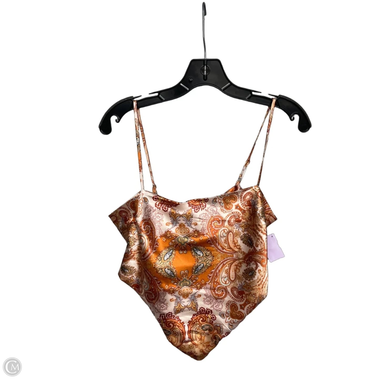 Top Sleeveless By Cloud Ten In Orange, Size: L