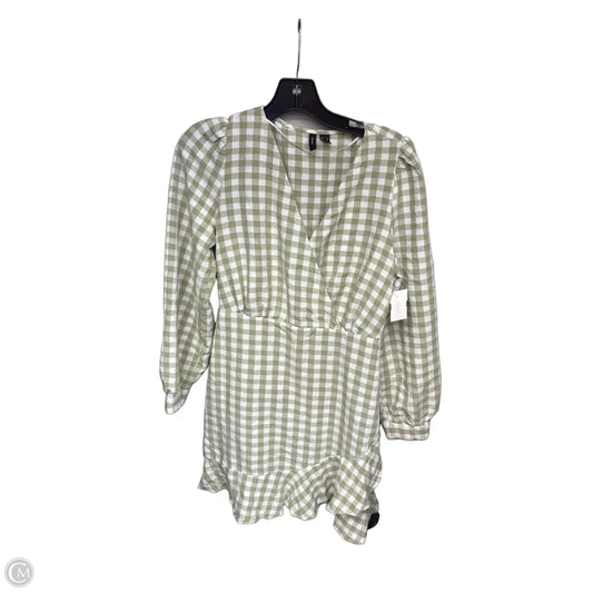 Dress Casual Short By Vero Moda In Green & White, Size: S