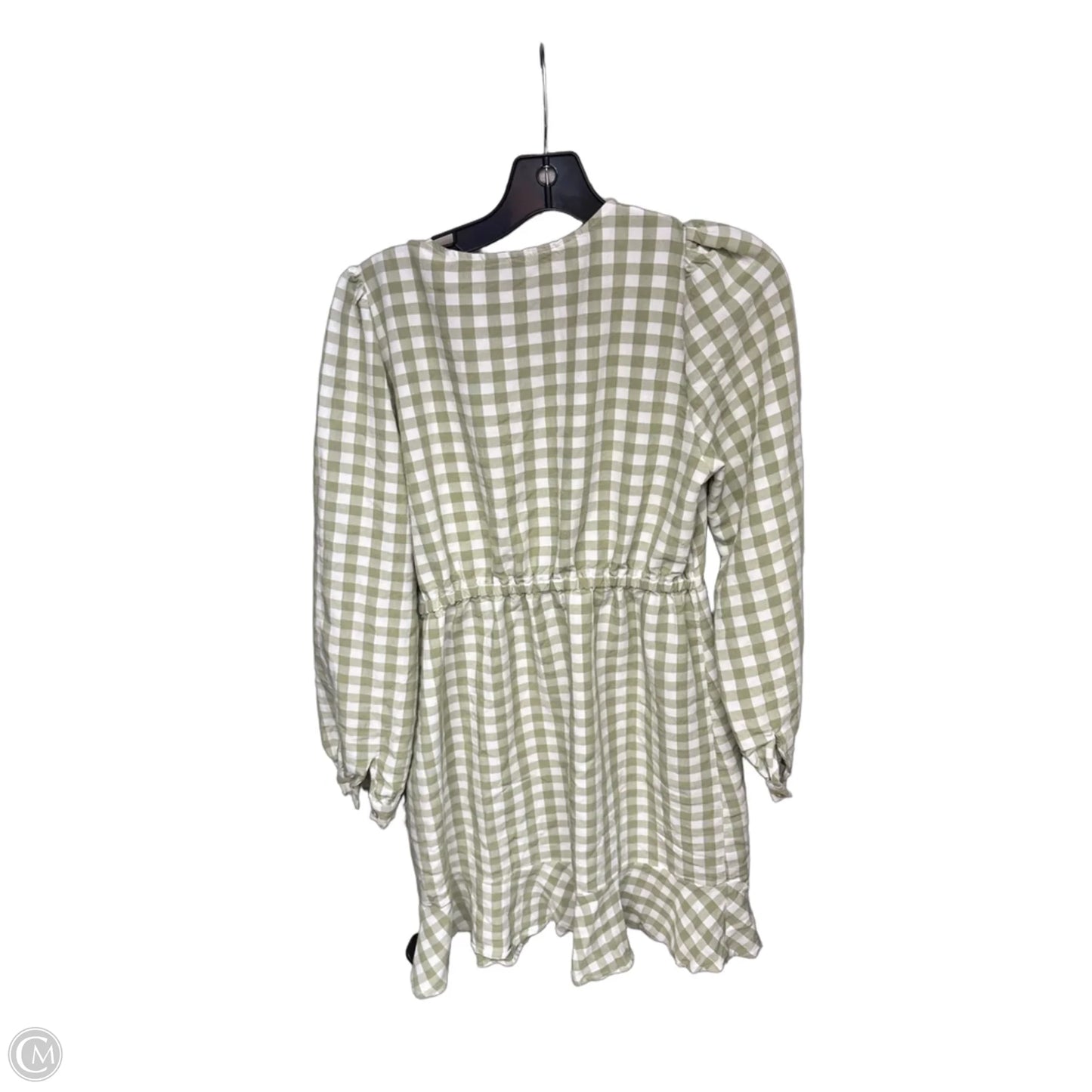 Dress Casual Short By Vero Moda In Green & White, Size: S