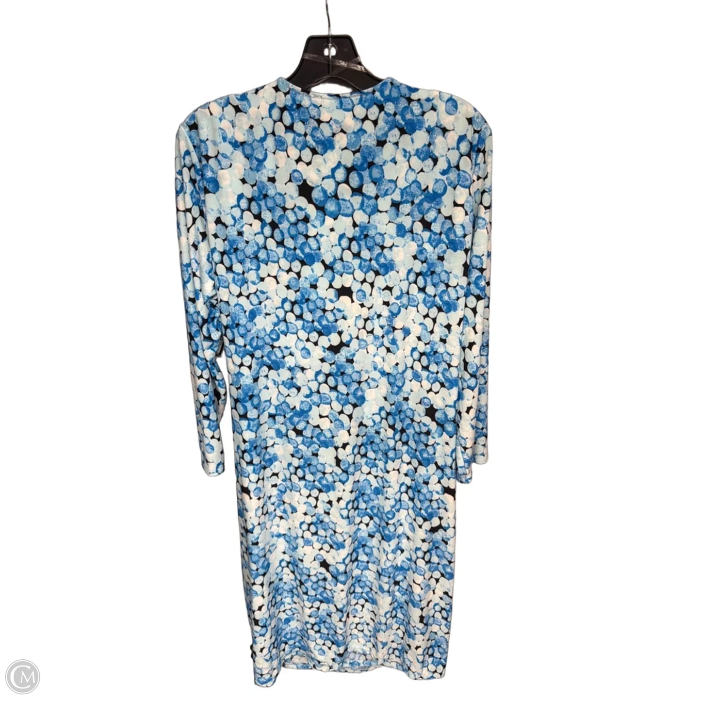 Dress Casual Midi By Black Label In Blue & White, Size: 18