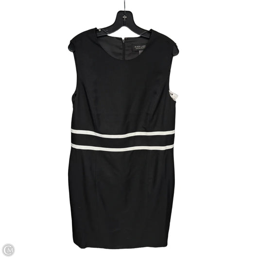 Dress Party Midi By Black Label In Black & White, Size: 18