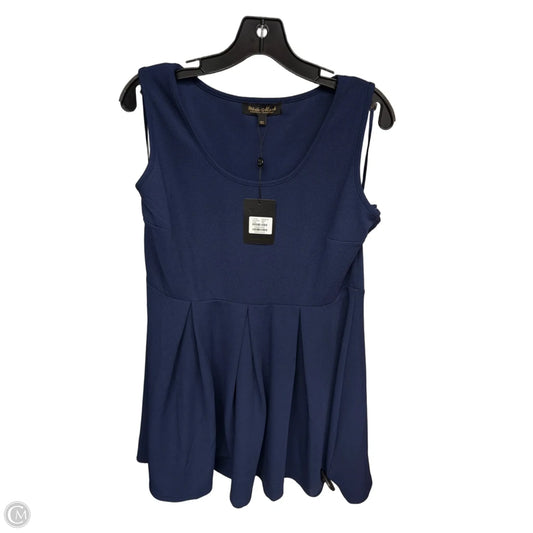 Dress Casual Short By White Mark In Blue, Size: 1x