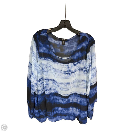 Top Sleeveless By Alfani In Blue, Size: 2x