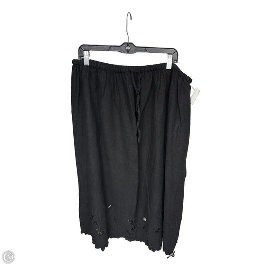 Skirt Midi By Universal Thread In Black, Size: Xl