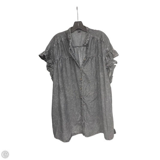 Dress Casual Short By Shein In Black Denim, Size: M