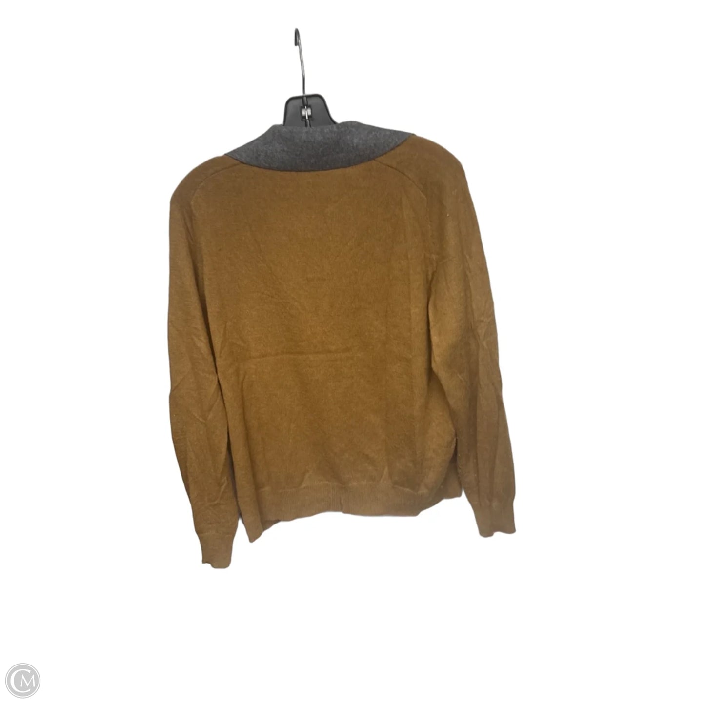 Sweater By Zara In Brown & Grey, Size: M