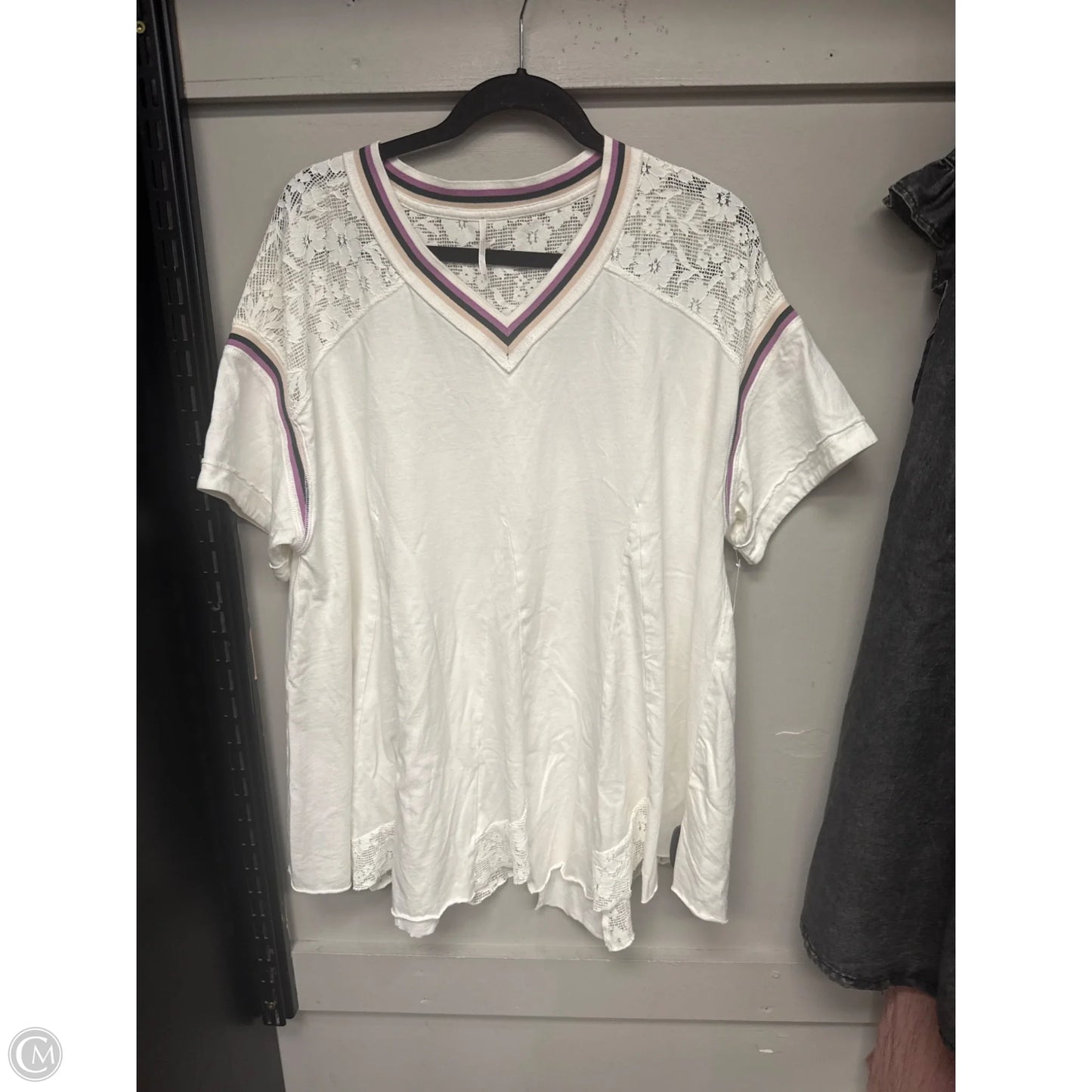 Top Short Sleeve By Free People In White, Size: M