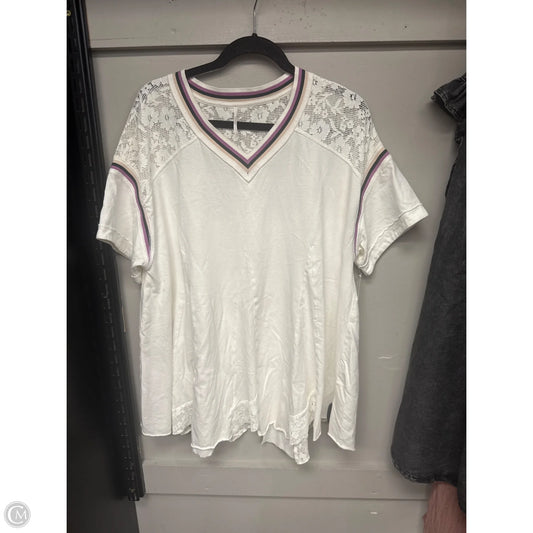 Top Short Sleeve By Free People In White, Size: M