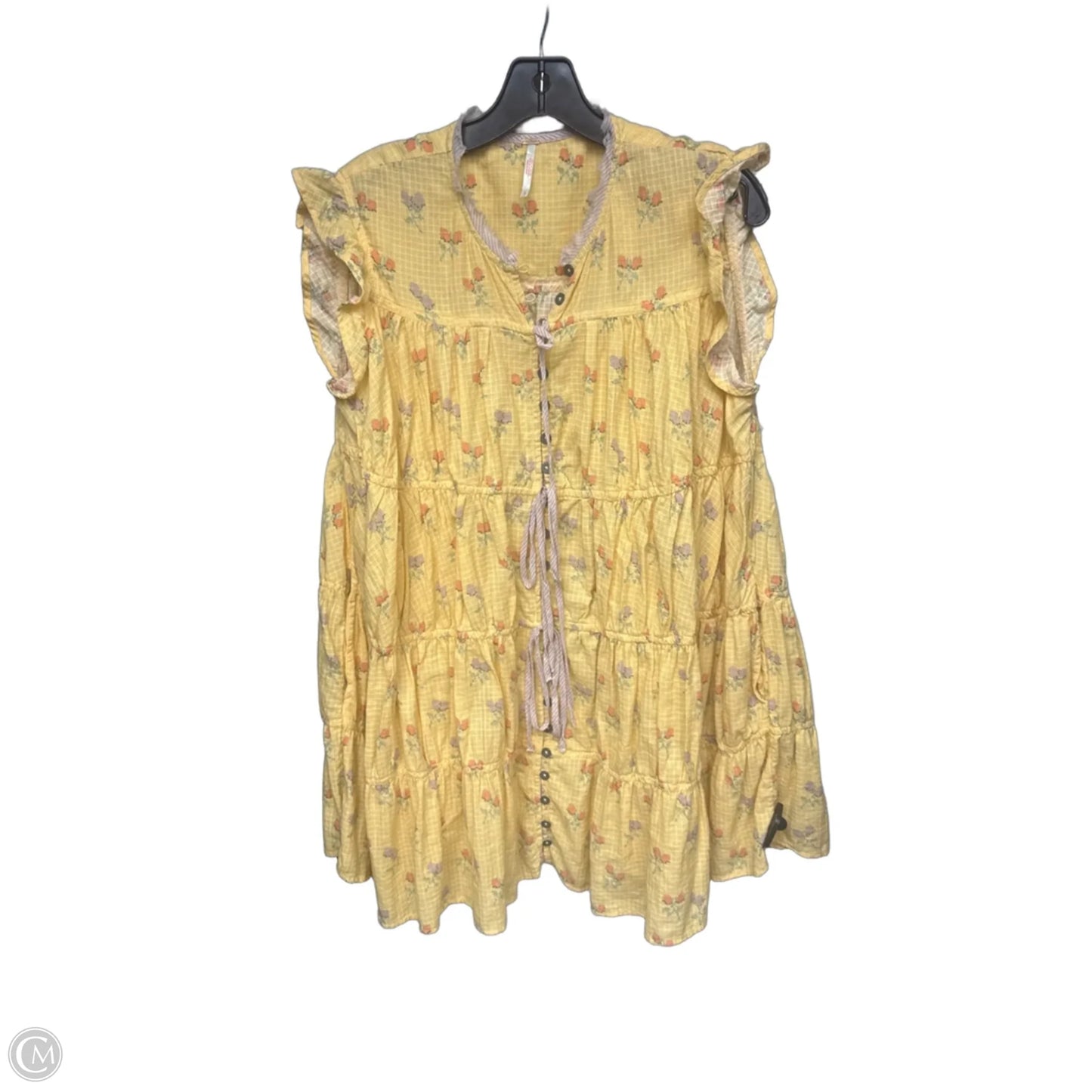 Dress Casual Short By Free People In Yellow, Size: S