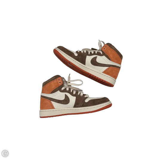 Shoes Sneakers By Nike In Brown & Orange, Size: 7.5
