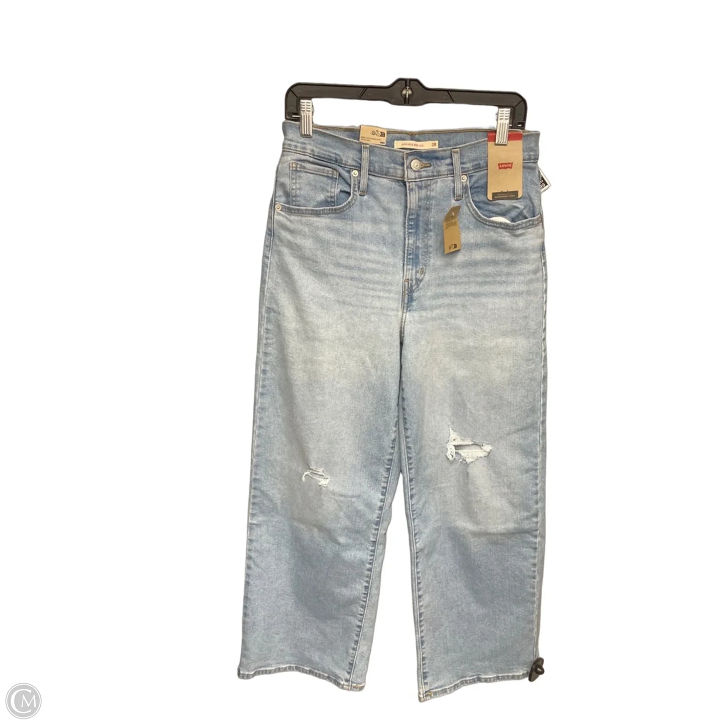 Jeans Wide Leg By Levis In Blue Denim, Size: 6