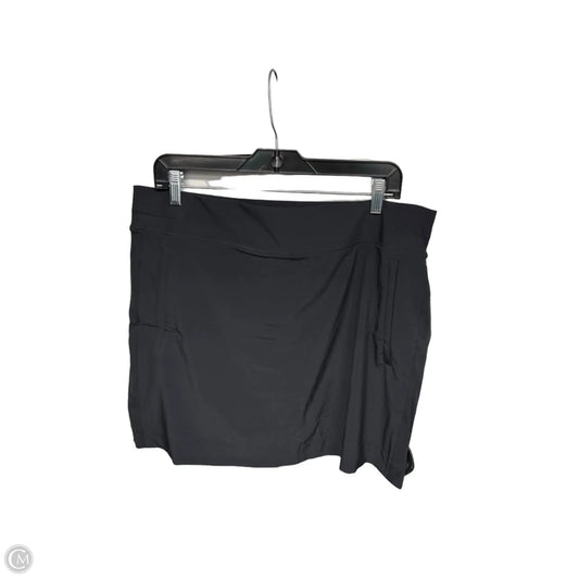 Athletic Skort By Athleta In Black, Size: 16