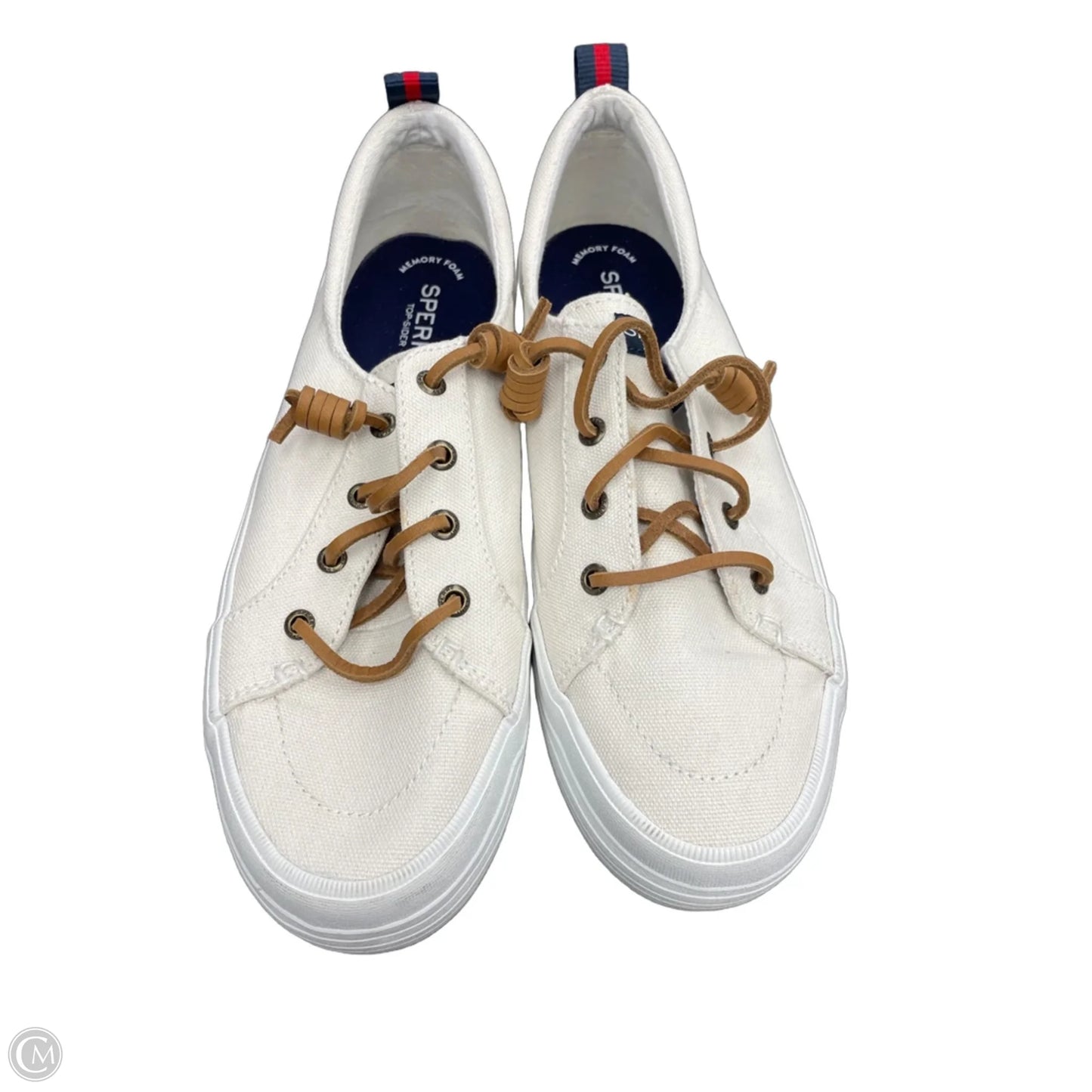 Shoes Sneakers By Sperry In Cream, Size: 9.5