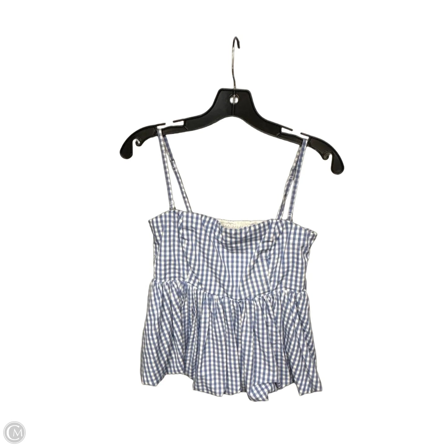 Top Sleeveless By Abercrombie And Fitch In Blue & White, Size: S
