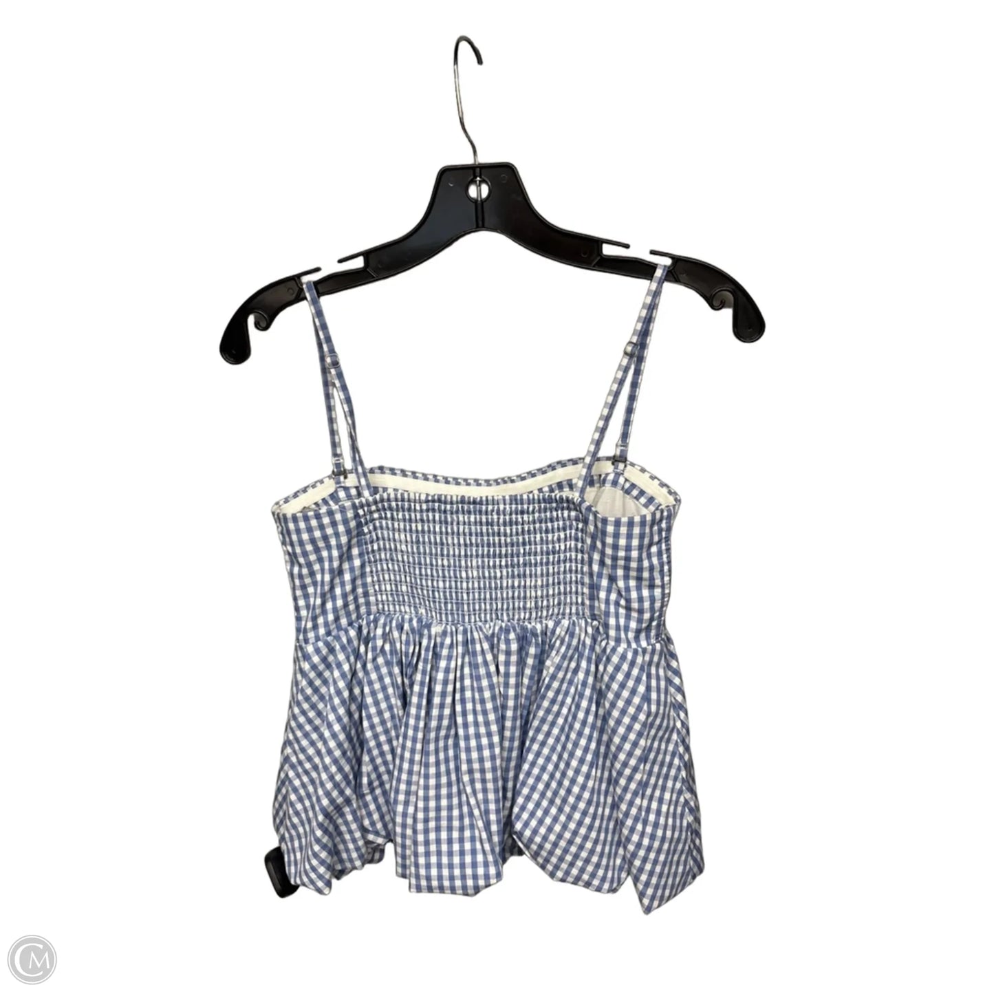 Top Sleeveless By Abercrombie And Fitch In Blue & White, Size: S