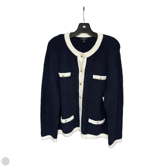 Cardigan By Talbots In Navy, Size: Xl