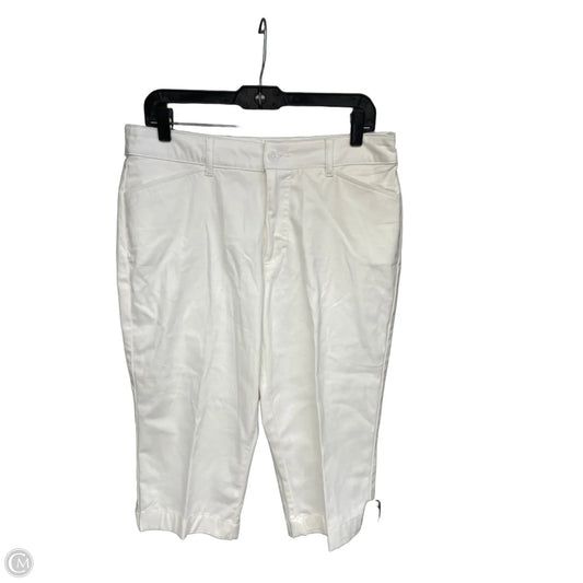 Capris By St Johns Bay In White, Size: 12