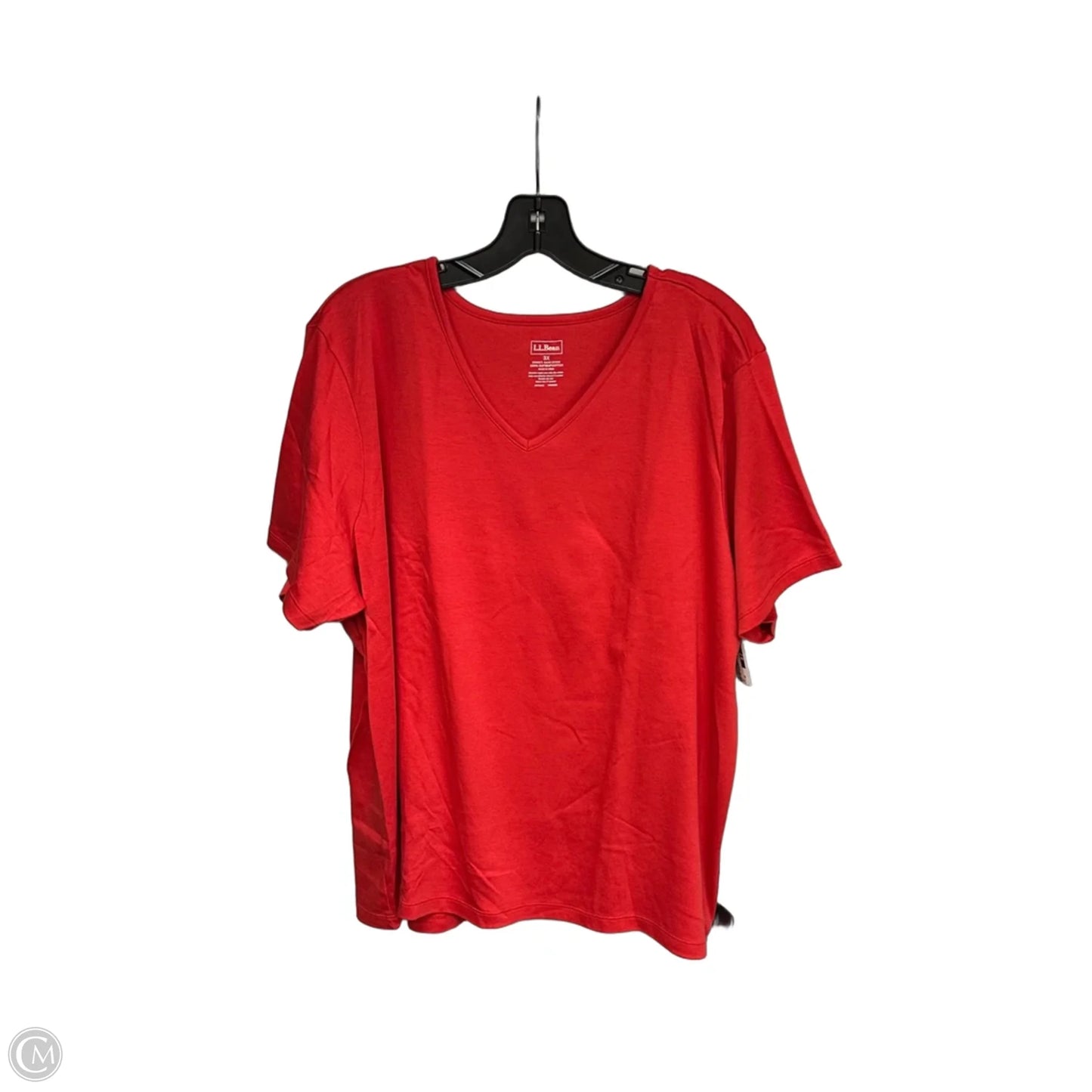 Top Short Sleeve Basic By L.l. Bean In Red, Size: 3x