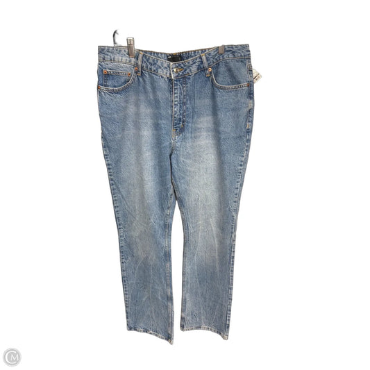 Jeans Boot Cut By Asos In Blue Denim, Size: 16