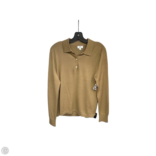 Top Long Sleeve By J. Crew In Brown, Size: M