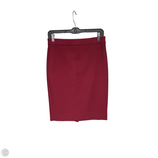 Skirt Midi By J. Crew In Red, Size: 0