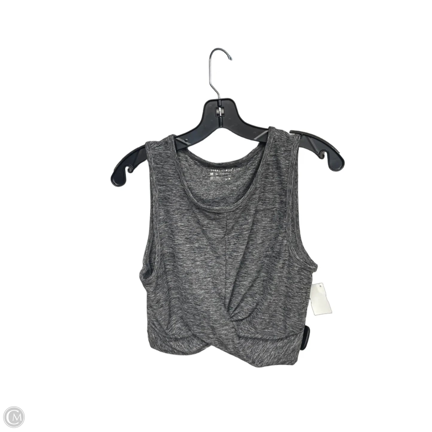 Athletic Tank Top By Yogalicious In Grey, Size: M