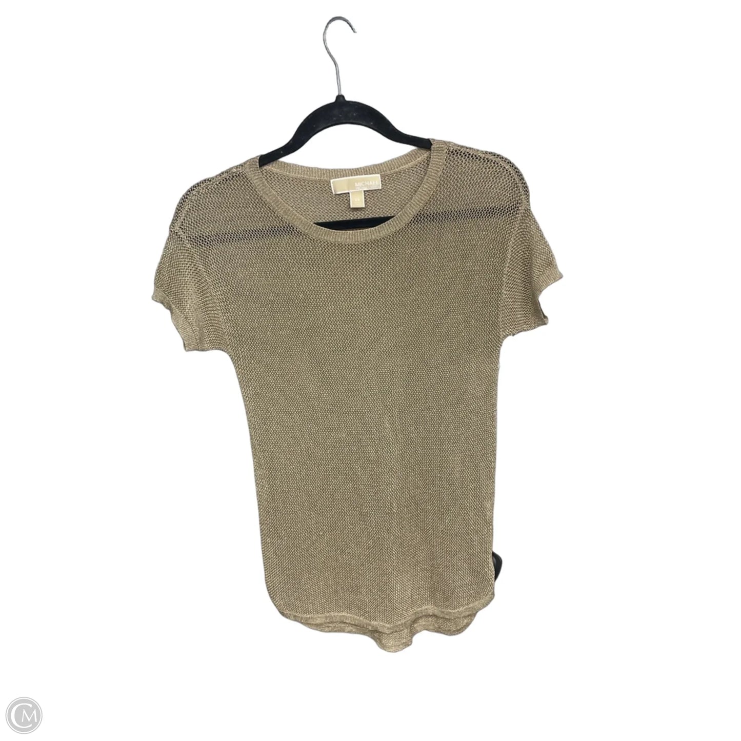 Top Short Sleeve By Michael By Michael Kors In Gold, Size: Xs