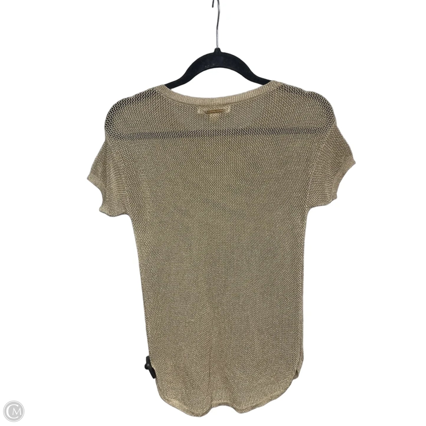 Top Short Sleeve By Michael By Michael Kors In Gold, Size: Xs