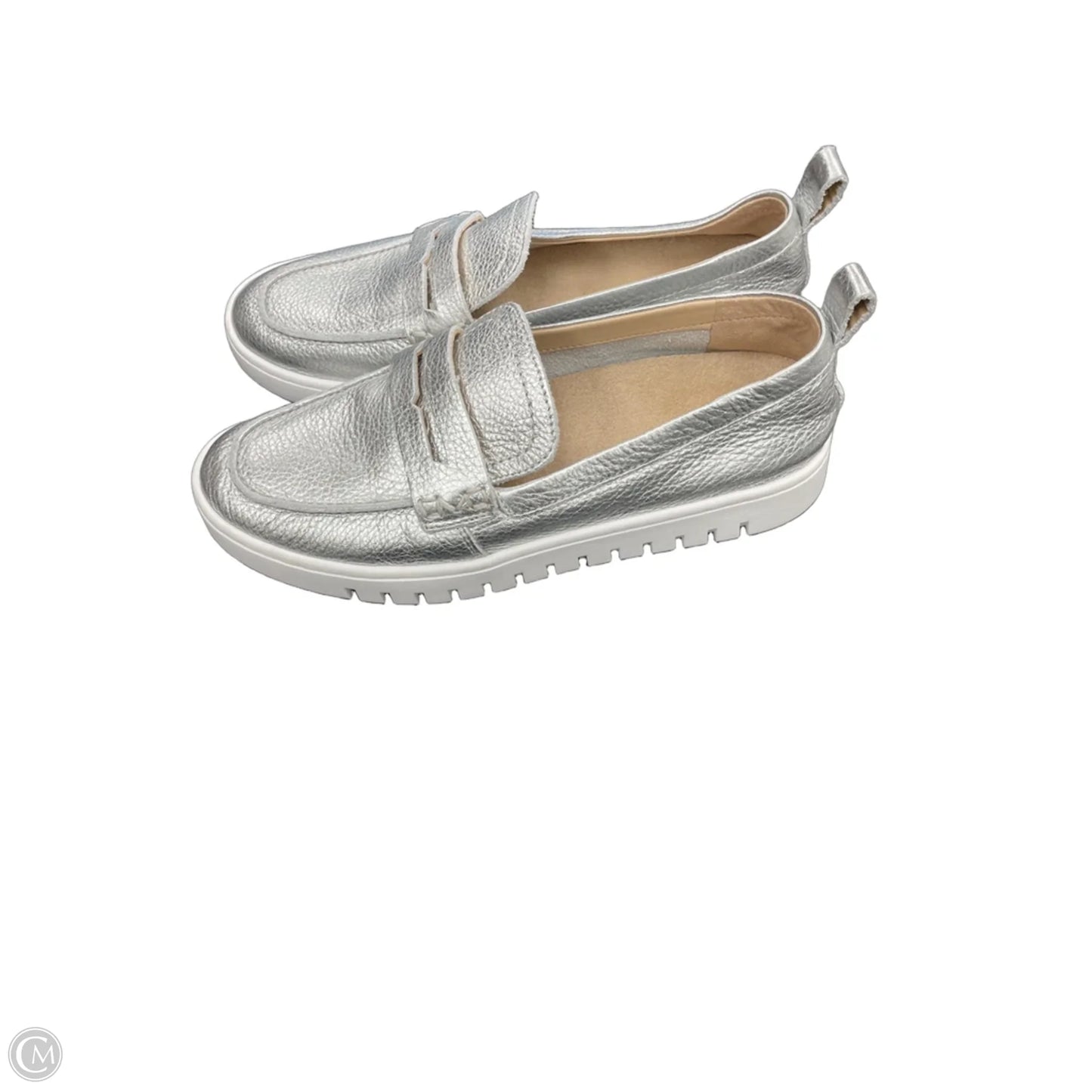 Shoes Flats By Vionic In Silver, Size: 7