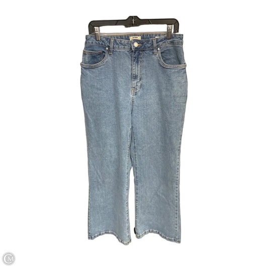 Jeans Wide Leg By Cotton On In Blue Denim, Size: 14