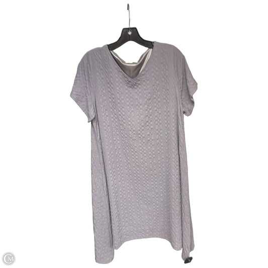 Dress Casual Midi By Clothes Mentor In Grey, Size: L