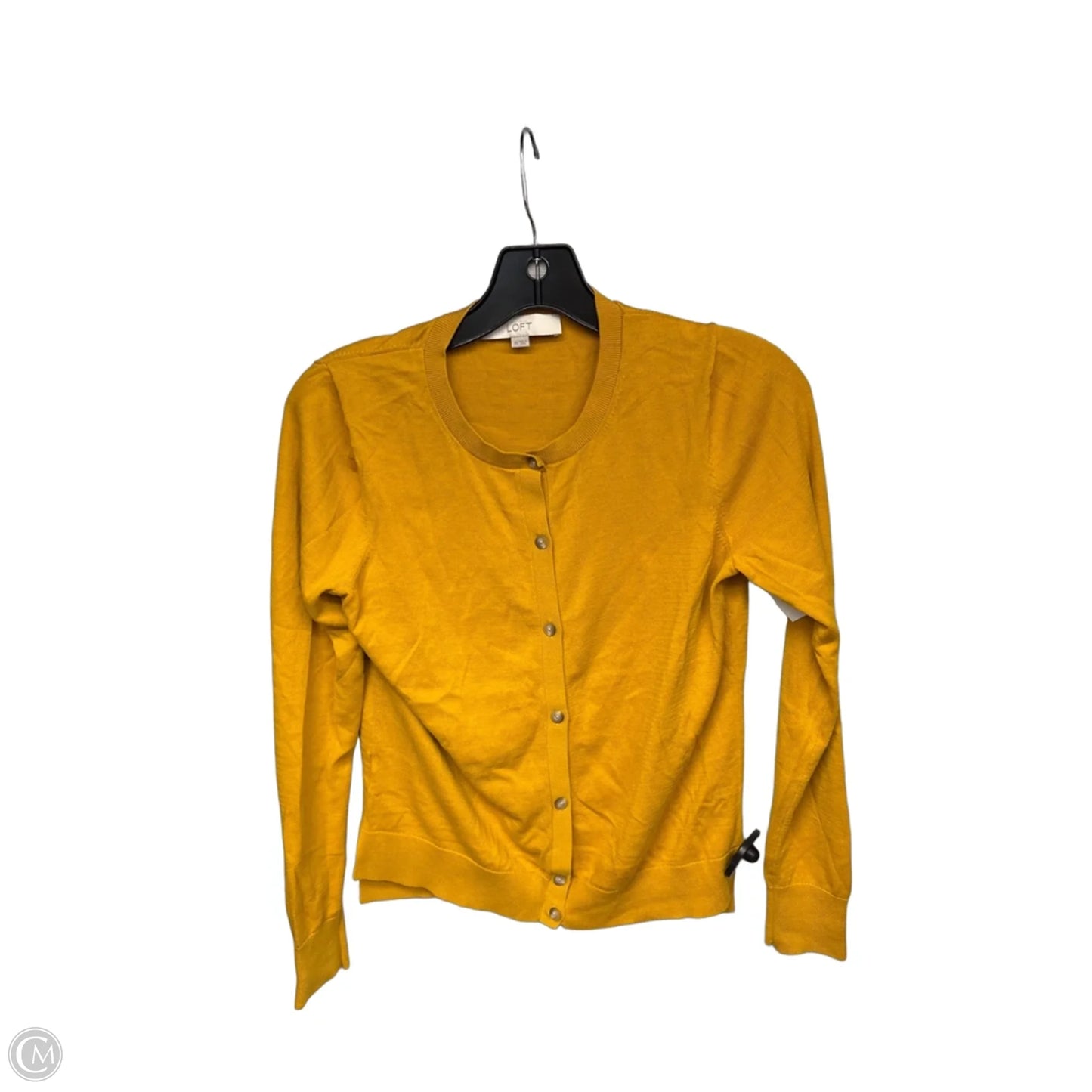 Cardigan By Loft In Yellow, Size: Xs