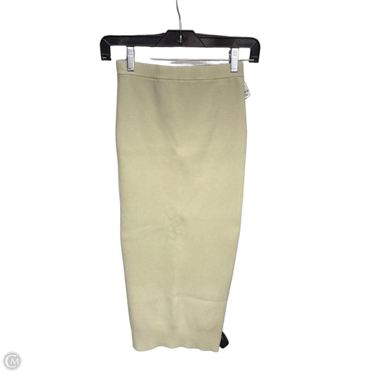 Skirt Midi By H&m In Green, Size: Xs