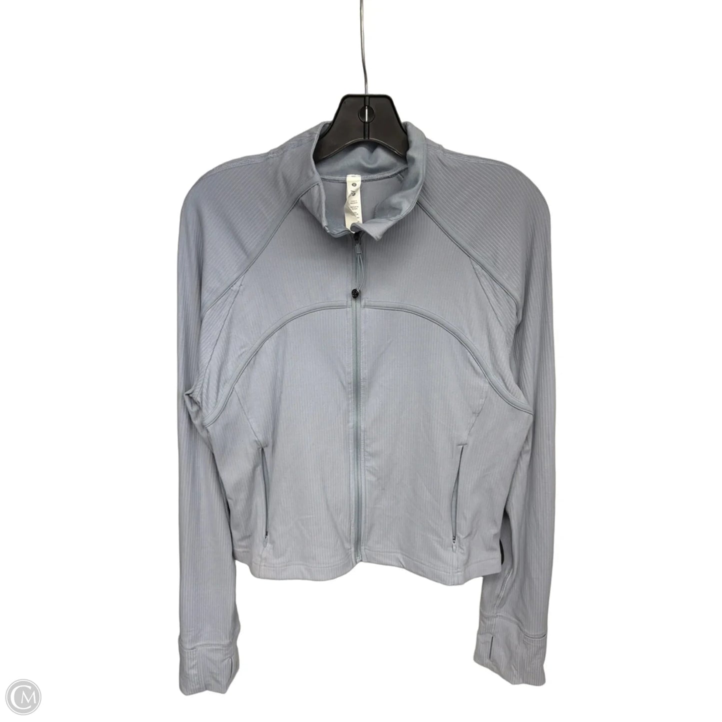 Athletic Jacket By Lululemon In Blue, Size: 14