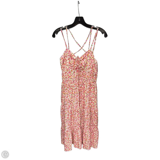 Dress Casual Maxi By Time And Tru In Floral Print, Size: Xs