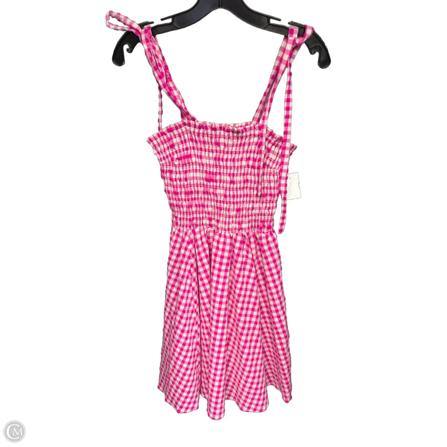 Dress Casual Short By Angie In Pink & White, Size: S