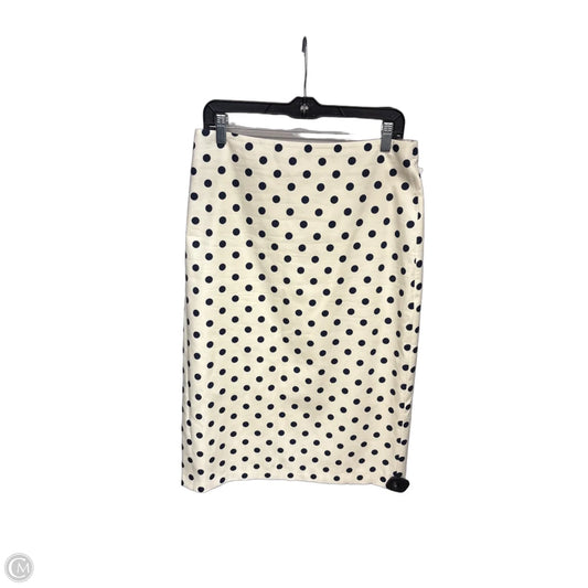 Skirt Midi By Zara In Blue & Cream, Size: L