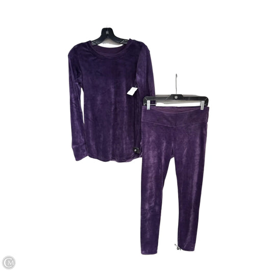 Lounge Set Pants By Cuddl Duds In Purple, Size: S