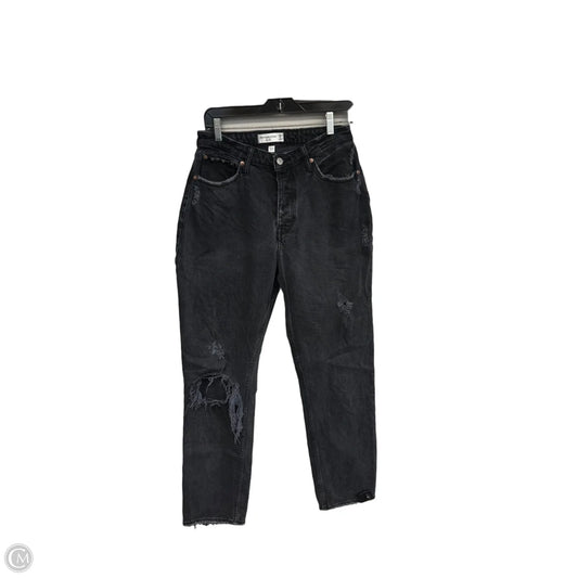 Jeans Straight By Abercrombie And Fitch In Black, Size: 6l