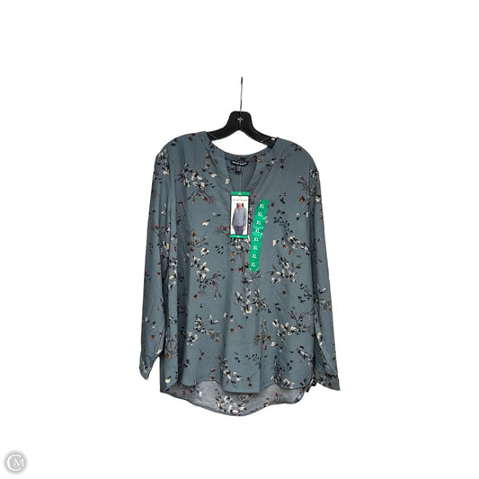 Top Long Sleeve By Hilary Radley In Floral Print, Size: Xl