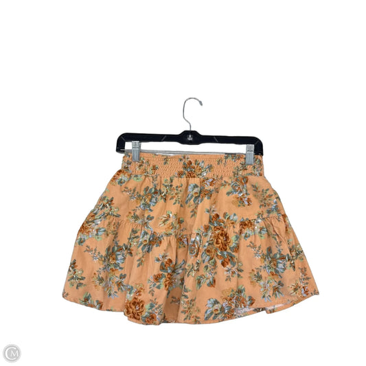 Skirt Mini & Short By American Eagle In Floral Print, Size: S