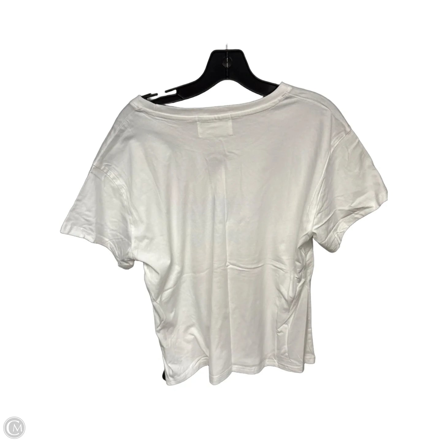 Top Short Sleeve Basic By Clothes Mentor In White, Size: L