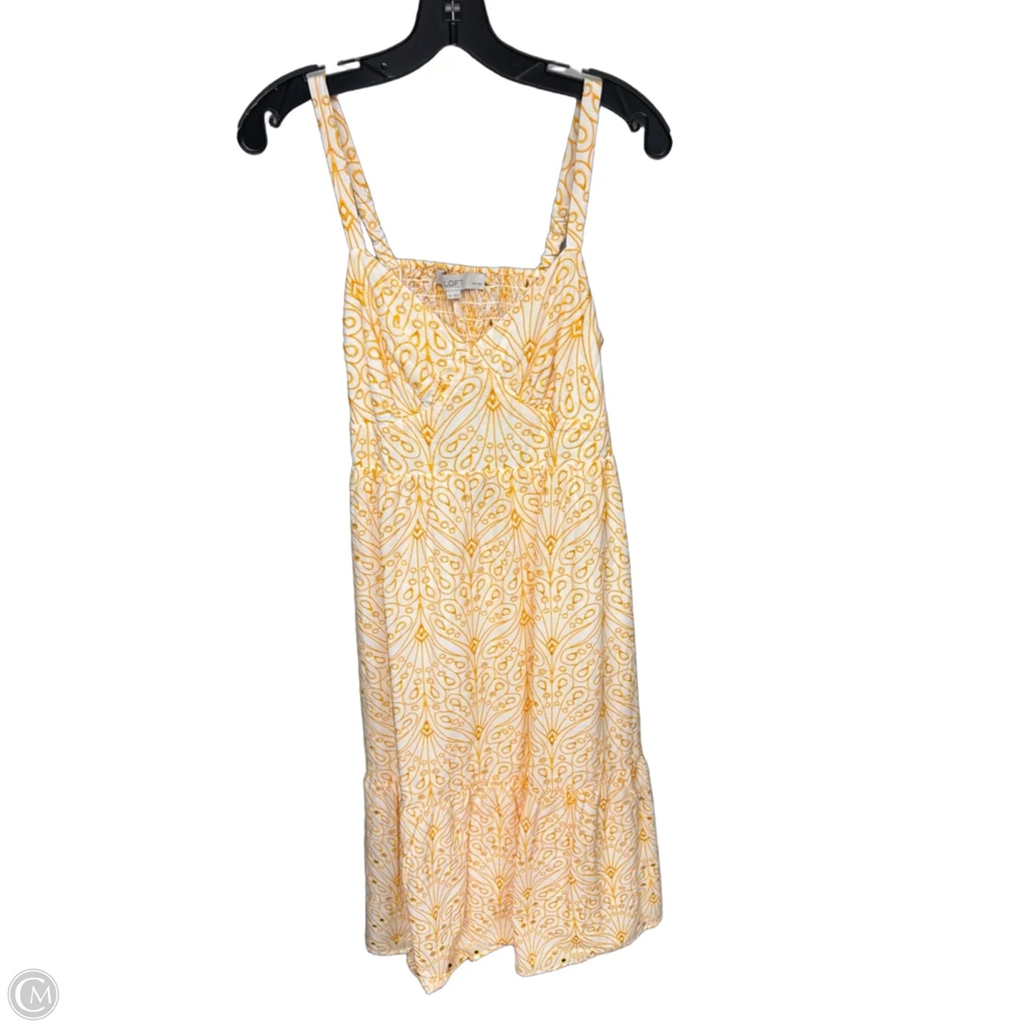 Dress Casual Maxi By Loft In Orange & White, Size: 8p