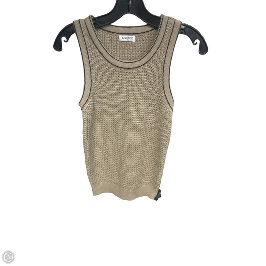 Top Sleeveless By Clothes Mentor In Tan, Size: Xs